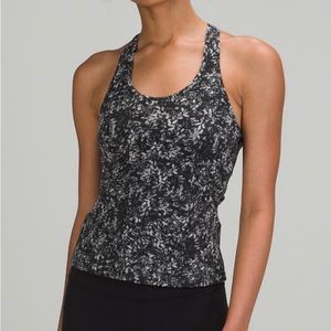 Lululemon cool racerback short tank, “blossom overlay starlight multi”